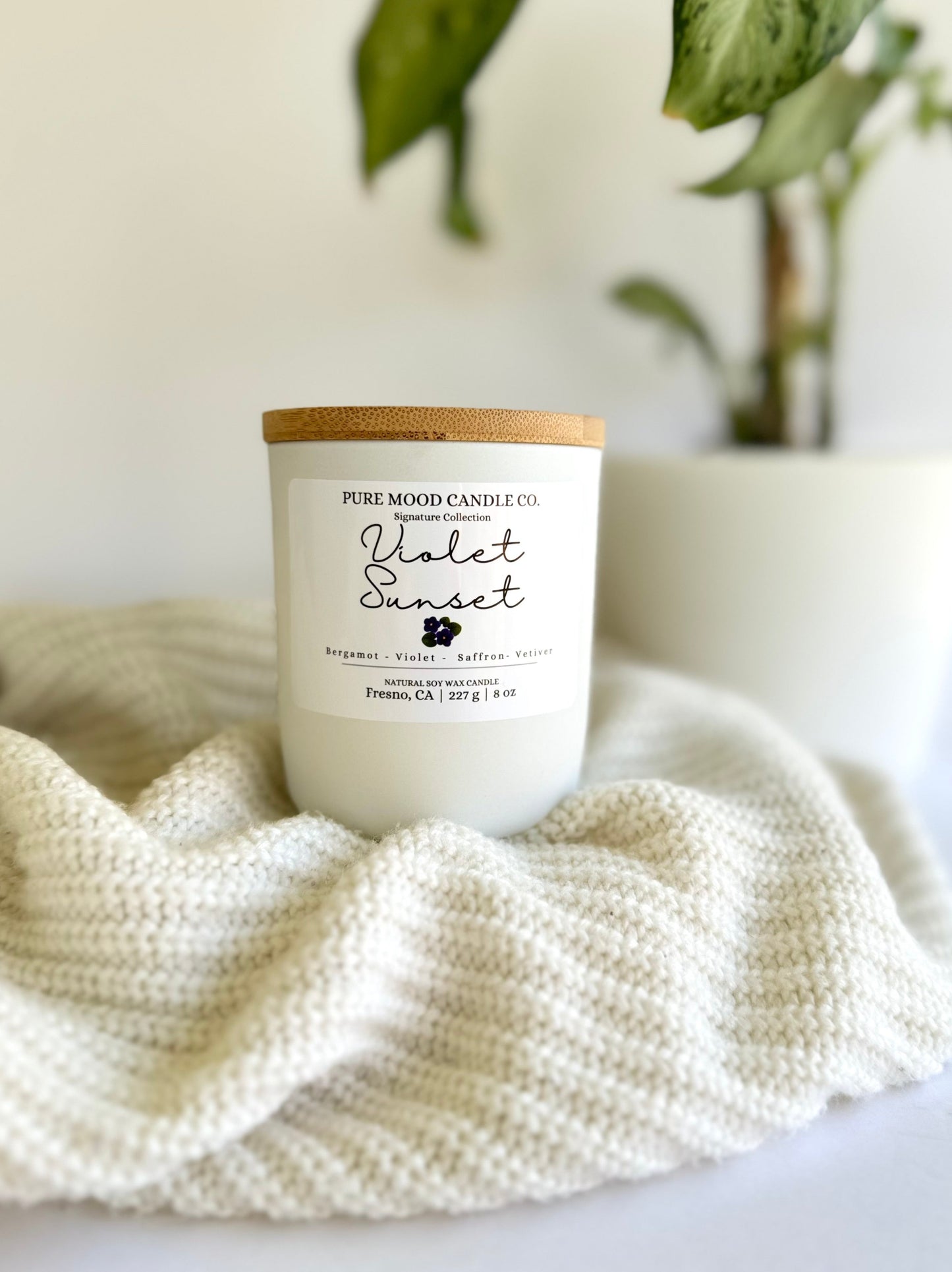 Violet Sunset Candle