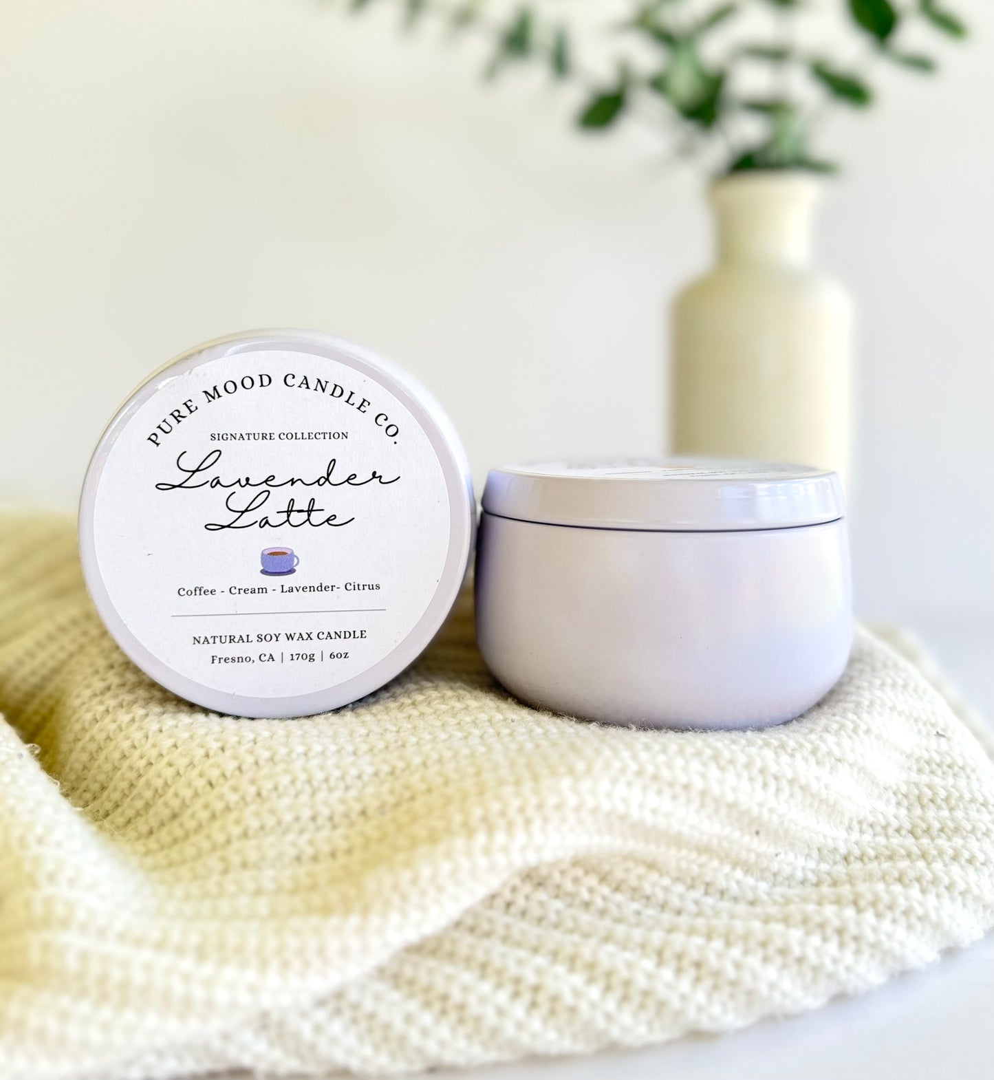 Lavender Latte Candle