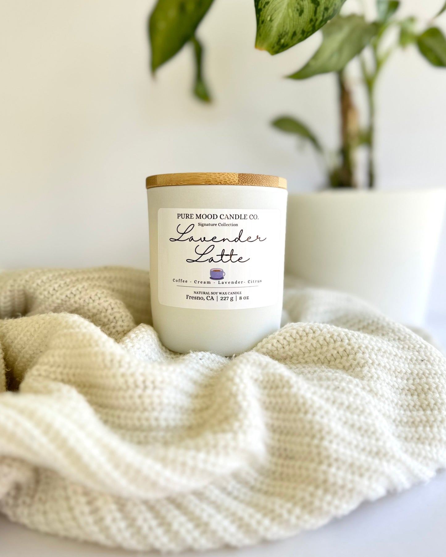 Lavender Latte Candle