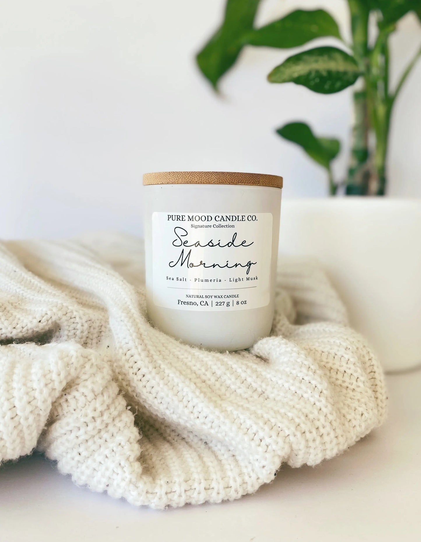 Seaside Morning Candle Pure Mood Candle Co.