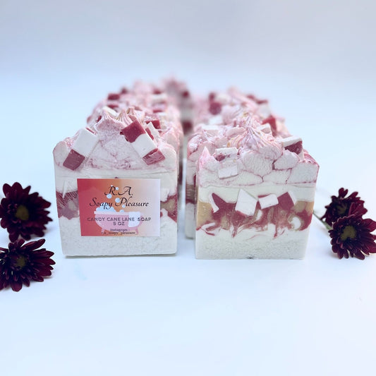 Candy Cane Lane Soap R.A. Soapy Pleasure