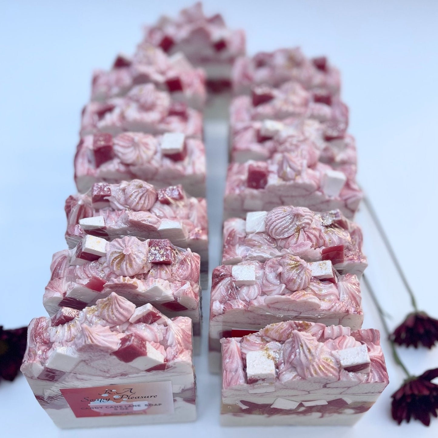 Candy Cane Lane Soap R.A. Soapy Pleasure