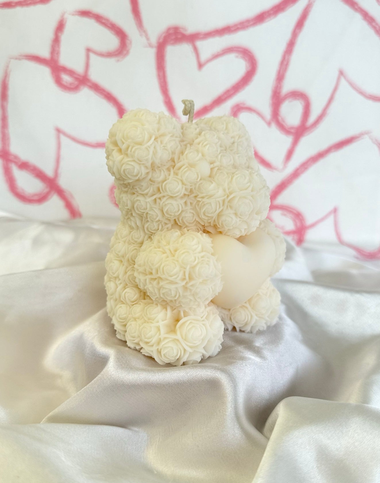 Rose Teddy Bear Candle Pure Mood Candle Co.