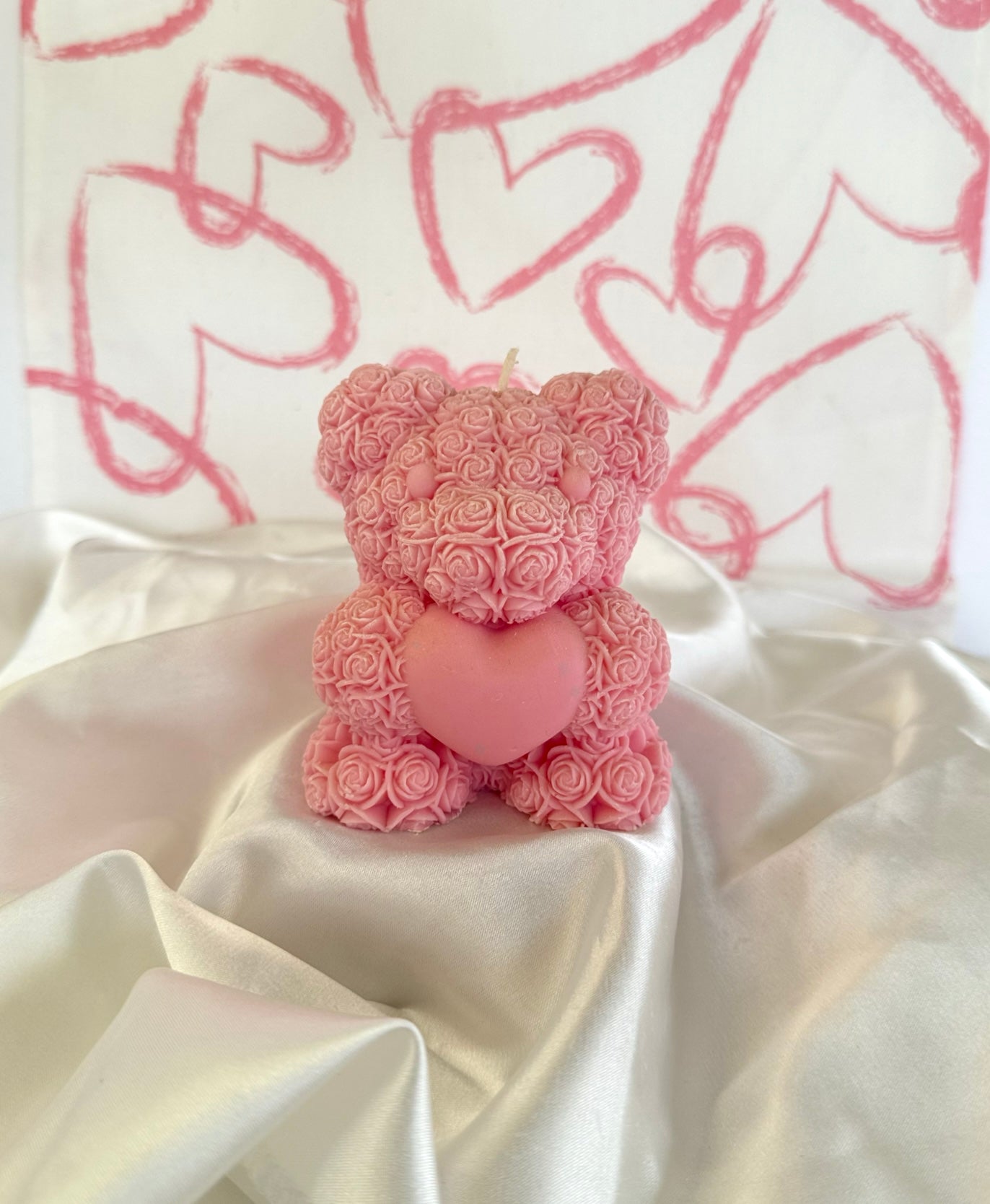 Rose Teddy Bear Candle Pure Mood Candle Co.