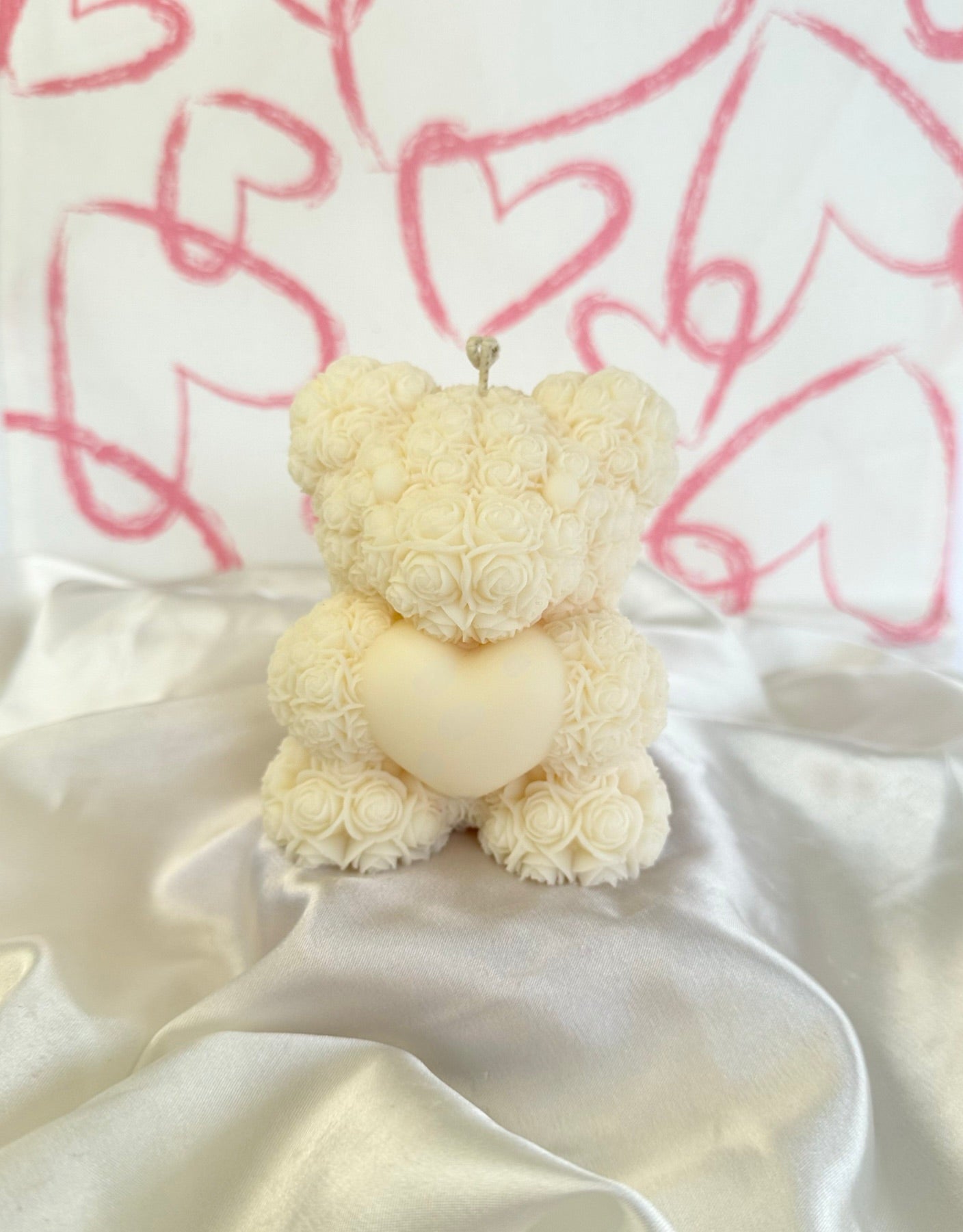 Rose Teddy Bear Candle Pure Mood Candle Co.