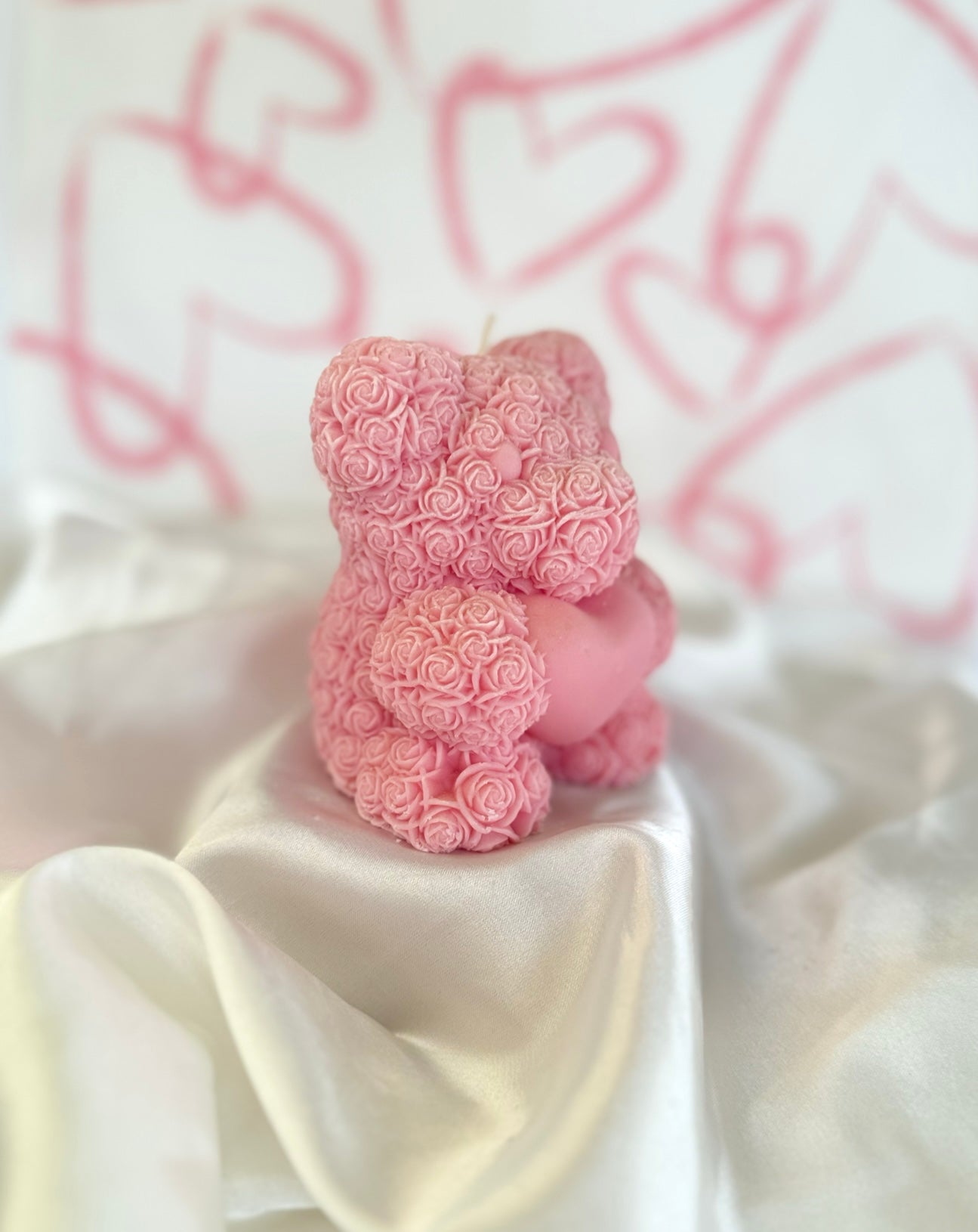 Rose Teddy Bear Candle Pure Mood Candle Co.