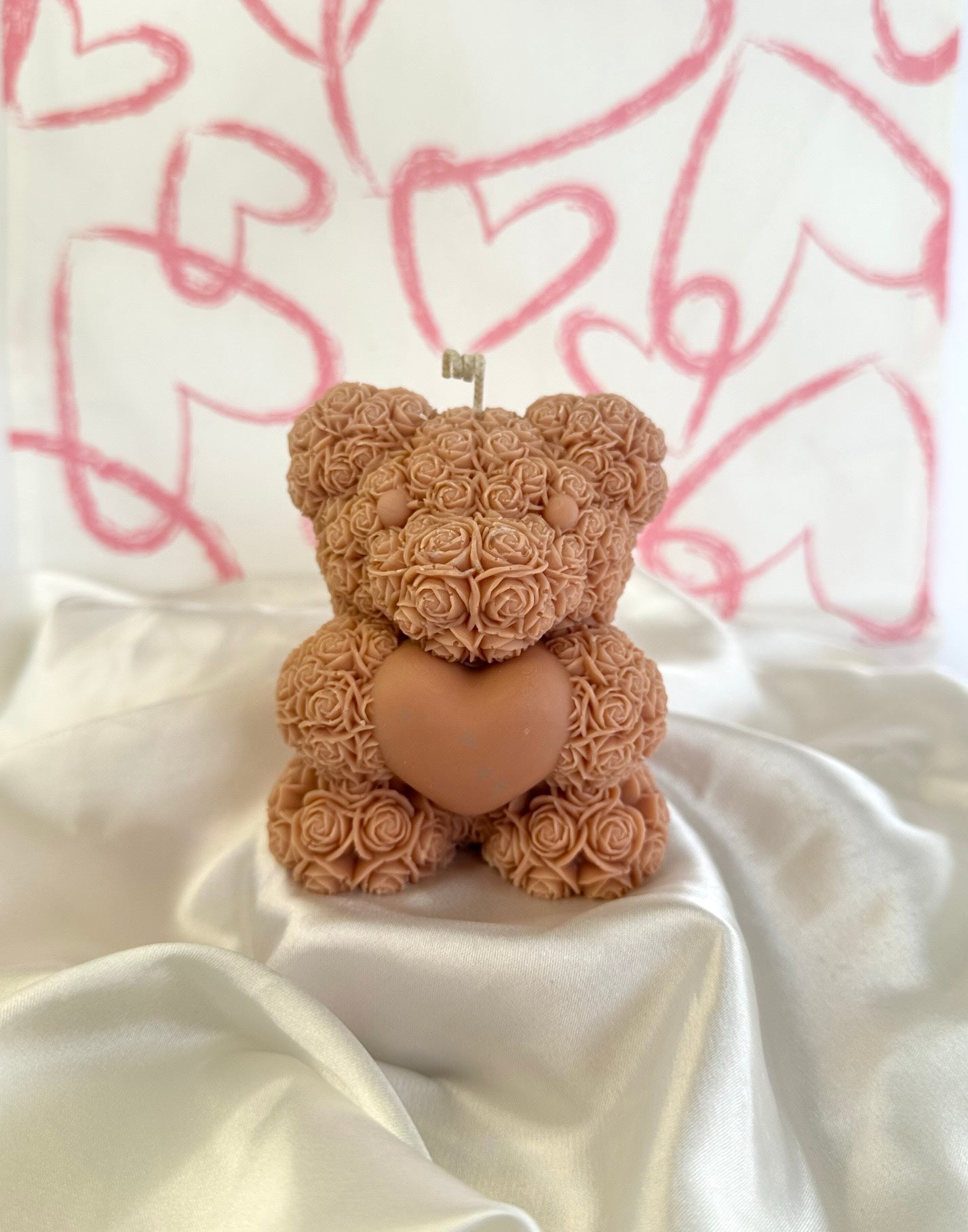 Rose Teddy Bear Candle Pure Mood Candle Co.