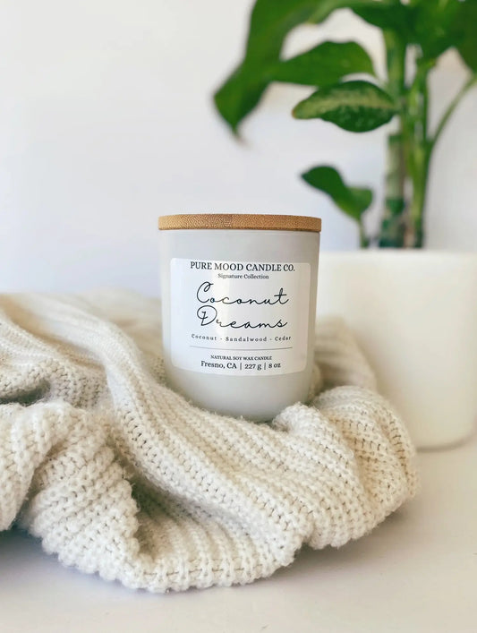 Coconut Dreams Candle Pure Mood Candle Co.