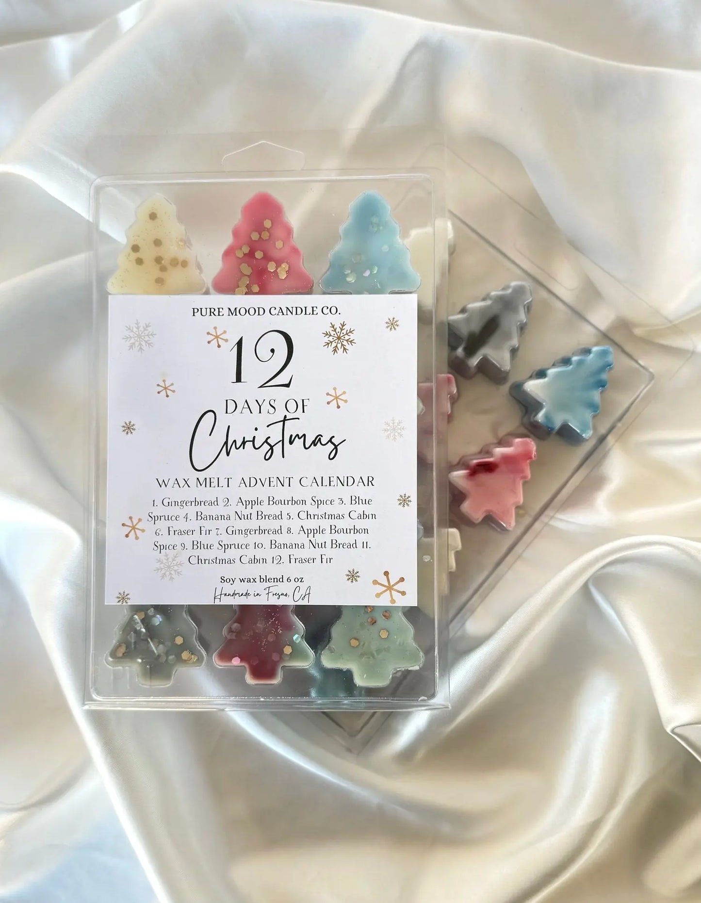 12 Days of Christmas Wax Melts Pure Mood Candle Co.